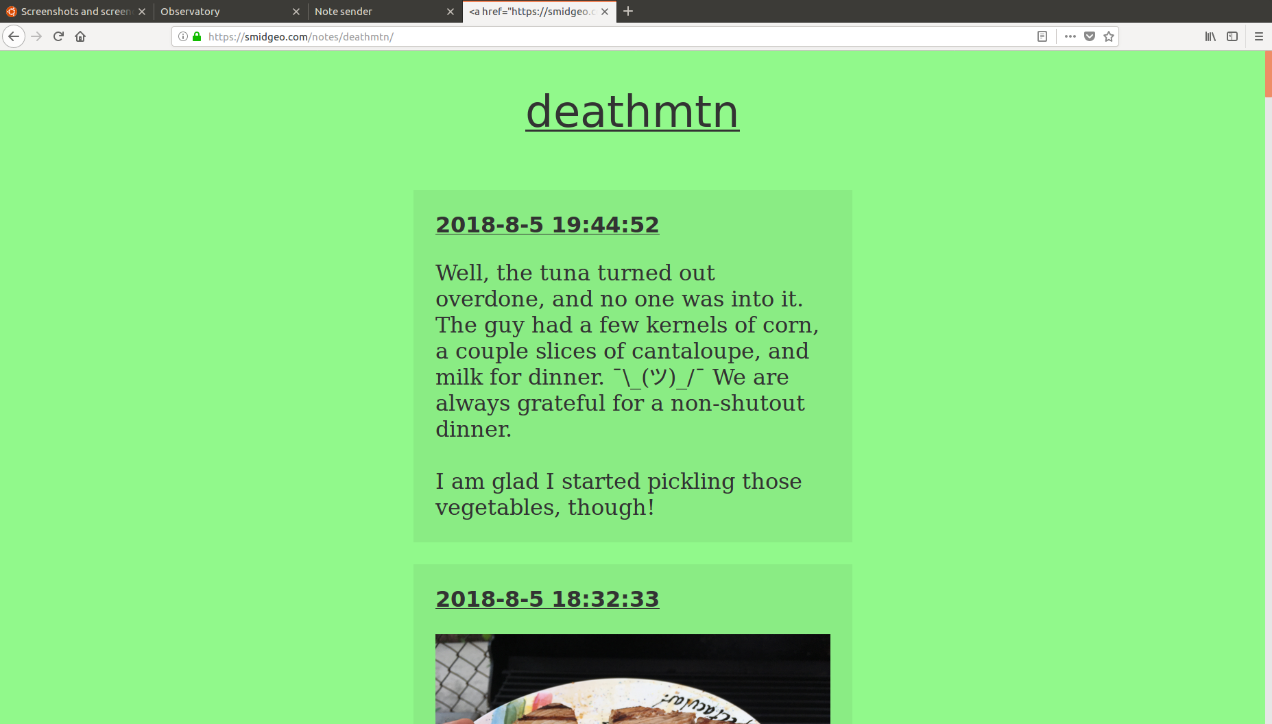 I got an Ubuntu laptop as my new personal computer. It is, indeed, the Year of Linux on the Desktop,